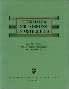 Froberger Klavierwerke II (Titelbild)