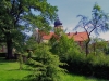 Gehaus - Die Kirche vom Schlosspark gesehen