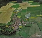 Gehaus - Die Ortsteile auf einer Aufnahme von Google Earth